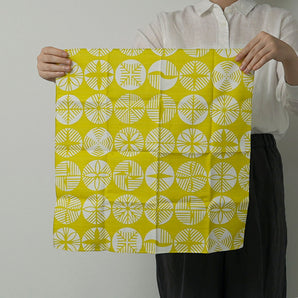 Musubi｜48cm, Isago pattern, double-sided, pine, yellow / gray