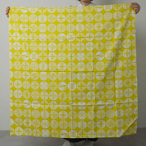 Musubi｜100cm, Isago pattern, double-sided, pine yellow / gray