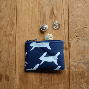 Washi Coin Purse | mina perhonen Dark Blue | Card Case Coin Purse | SIWA